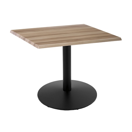 Holland Bar Stool Co 30" Tall In/Outdoor All-Season Table, 30" x 30" Square Natural Top OD214-2230BWOD30SQNat